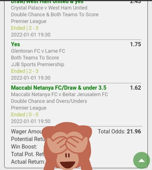 XoliM45867687's tweet photo. Starting the second year in betting.

I hope I learned enough on my first year. 

Different strategies and so on!

Sometimes these wins must be forced to come.

#NotToSelf https://t.co/ef7YlVVAjS
