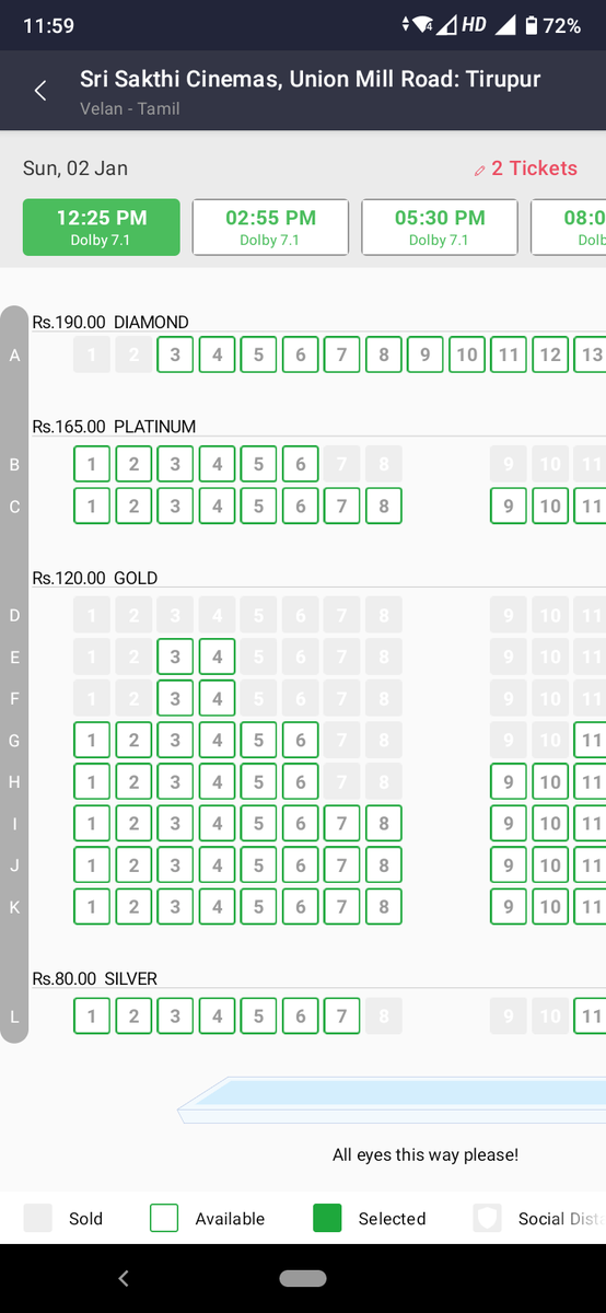 CinemaNow_'s tweet photo. #TNTheatres 50% Occupancy ???

But #Tirupur Sri Sakthi Cinemas Only get 💯% Occupancy TN Government.

🤔 

@mkstalin @Subramanian_ma @Udhaystalin @V_Senthilbalaji #Covid_19 #Omicron https://t.co/6zBcFffQBX