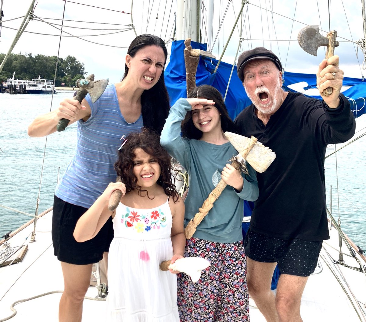 FattyGoodlander's tweet image. Goodlander family welcoming in the New Year of 2022 with their battle weapons!