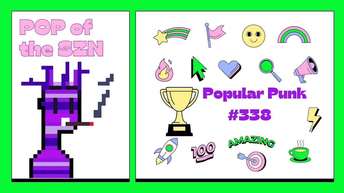 popularpunksnft's tweet photo. Congrats to the winner of
✨🔫✨POP OF THE SZN✨🔫✨
@DmndHndsMcGee 💎✨💎
#nft #nfts #popularpunks #eth https://t.co/6Vox901l6Q