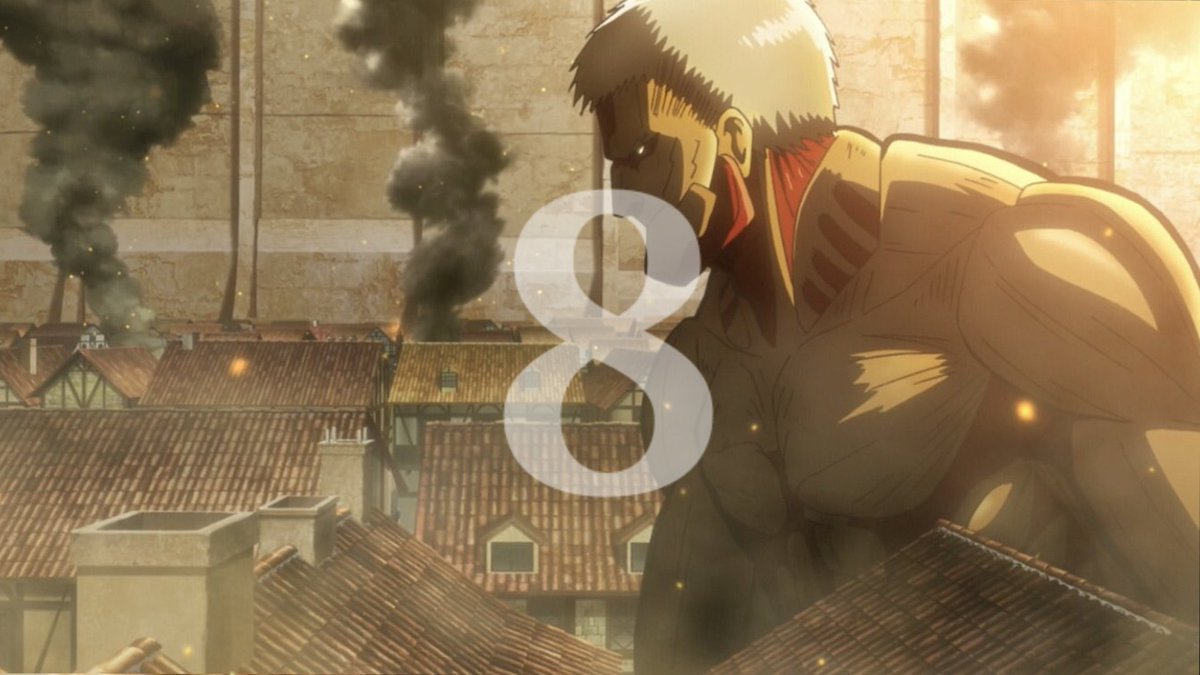 shingekibr's tweet photo. FELIZ ANO NOVO FAMÍLIA 🥂

E com esse início de ano começamos também nossa contagem regressiva para os novos episódios da reta final da temporada de Shingeki no Kyojin!
Segurem a ansiedade, estamos chegando lá, faltam apenas 8 dias 🗣 https://t.co/355uVBFZNM