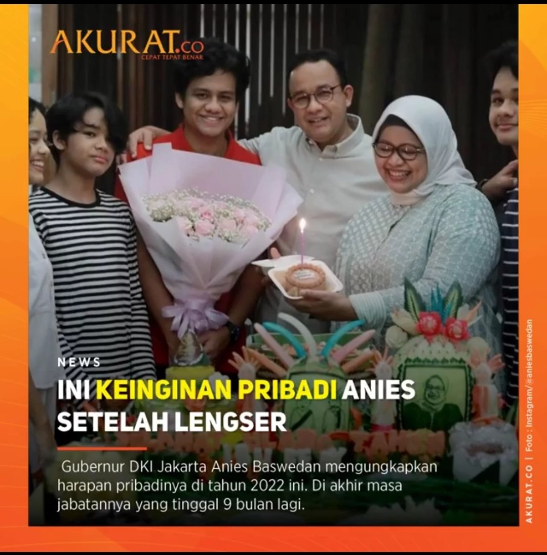 kebijakananies's tweet photo. Ini Keinginan Pribadi Anies Setelah Lengser

"Kalau untuk pribadi saya tidak ada yang khusus. Saya ingin bisa minum air putih lebih banyak. Mudah-mudahan bisa lebih sehat jadinya. Bisa punya kesempatan untuk keluarga, bisa punya waktu untuk keluarga yang lebih cukup. 
➡️ https://t.co/89ZsQx00Qx