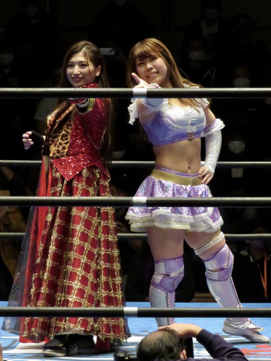 tatata_19's tweet photo. 2021.12.31アイスリボン後楽園ホール大会 RIBBONMANIA2021
ラスト「ヤングビューティーエクスプレス」
#青野未来 #石川奈青
#iceribbon #はっぴぃかめら
#AWGbeginning
#アクトレスガールズ https://t.co/VvVoYWi2GN