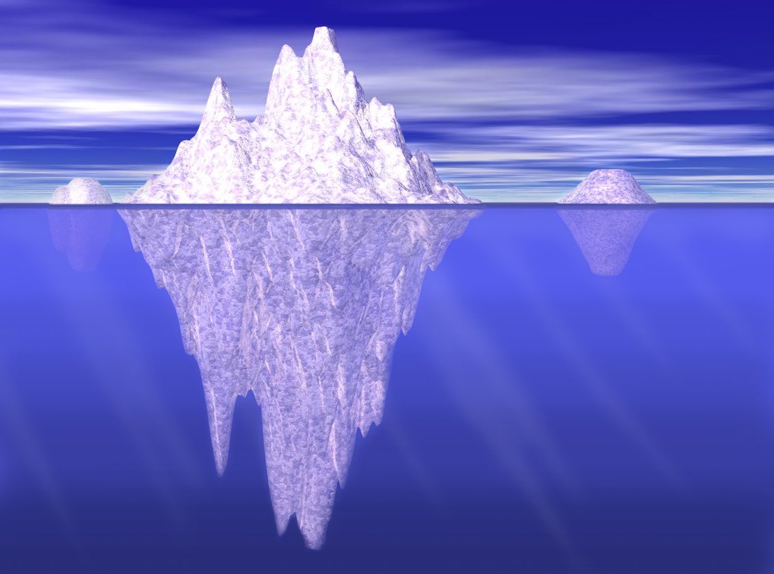 Какая часть айсберга над водой. Iceberg. Айсберг под водой. Ледяные горы. Айсберг под водой и над водой.