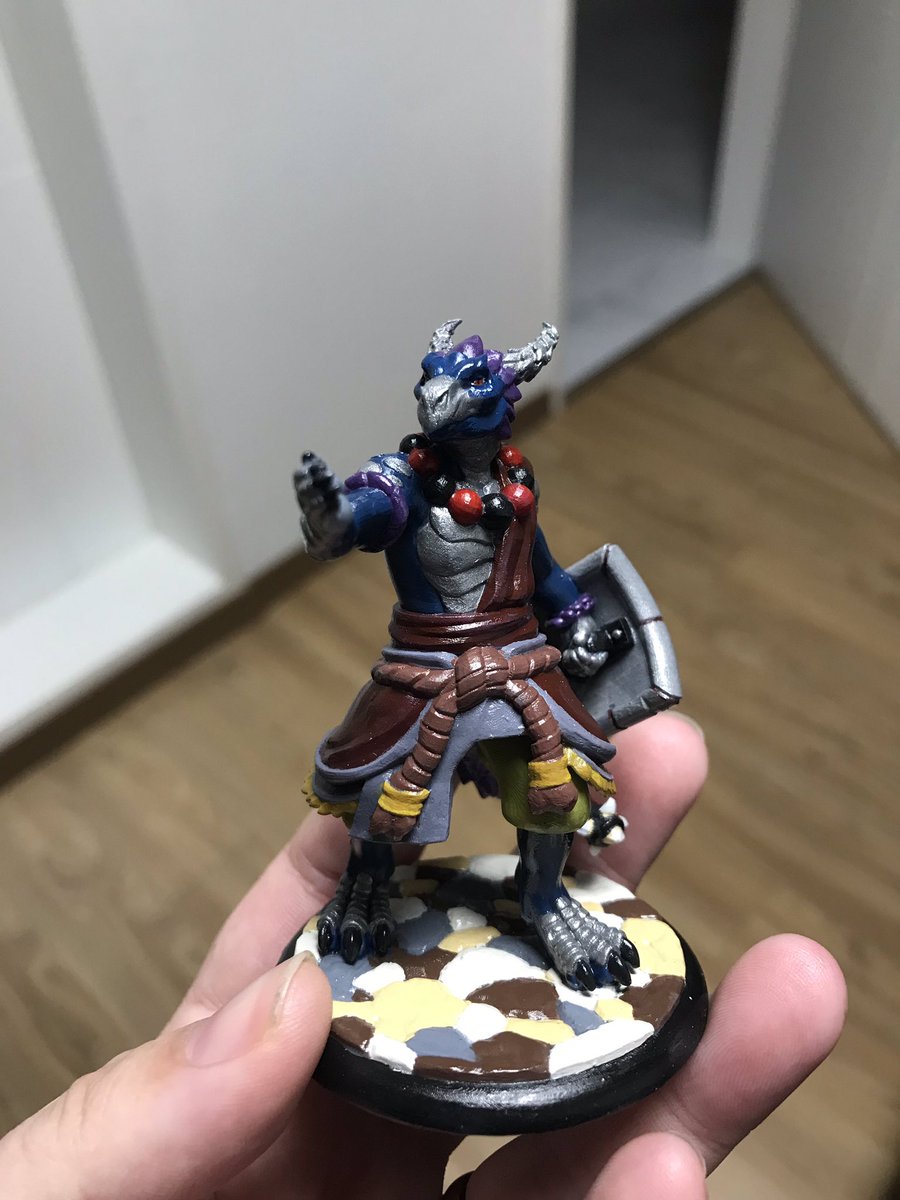 QueensHeretic's tweet photo. Extra large mini I had made for my husband for our online campaign. Meet Naxxus of Parth, based off from one of my husbands favorite @VoiceOfOBrien characters… Parthanax https://t.co/9YUvwPCOuu