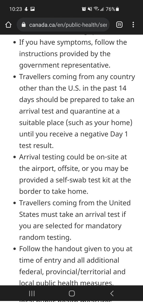 violeta_xo's tweet photo. @TravelGoC I'm a fully vaccinated Canadian resident who will be returning from Mexico by🛩. If I'm selected for a random test, am I able to quarantine at home while I wait for my results? My other house members are not travelling but are fully vaxxed as well.#Help😭 https://t.co/J6IdbeXaSX