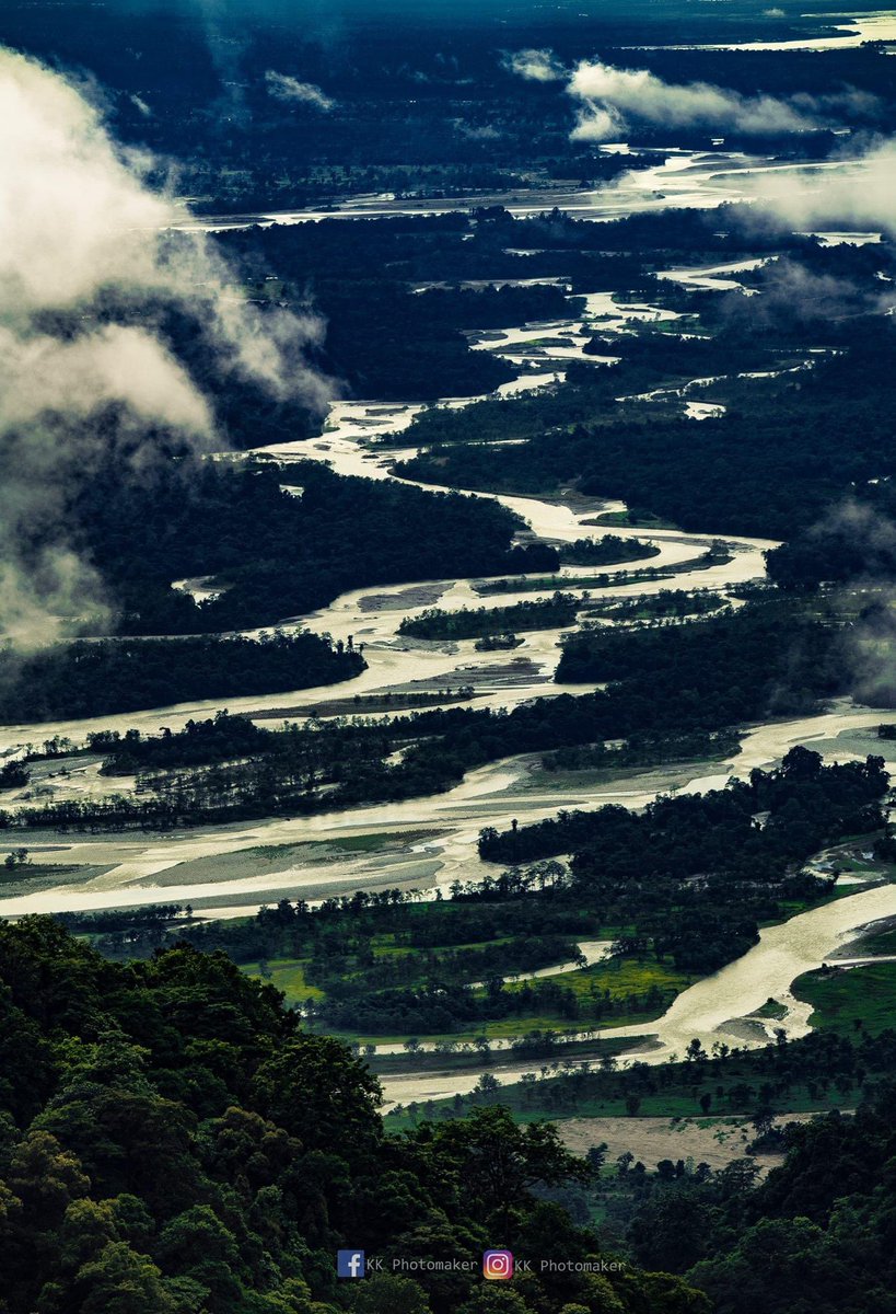 Incredible view of the tails of Lohit river. 

#VisitArunachal #AmazingArunachal