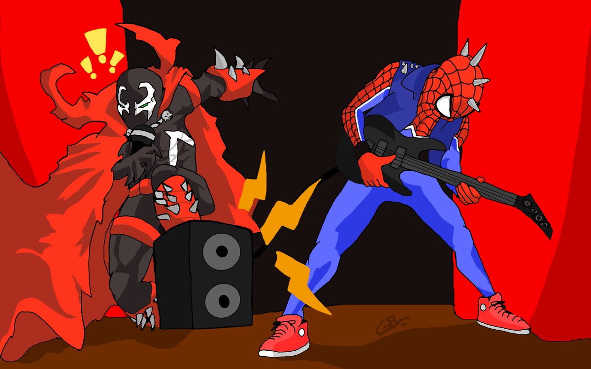 Boi1Goji's tweet photo. Real Rage Rockin #SpiderMan #Spawn #Spidey #spiderpunk #artwork #digitalart https://t.co/pRTqVFTKBz