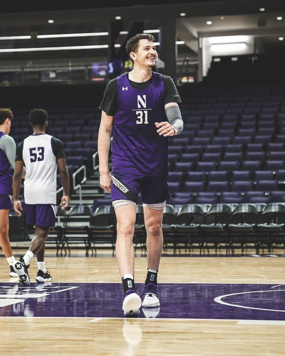 NUMensBball's tweet photo. TFW the Big Ten home opener is one sleep away. ๐ #GoCats https://t.co/APjRqNNedf