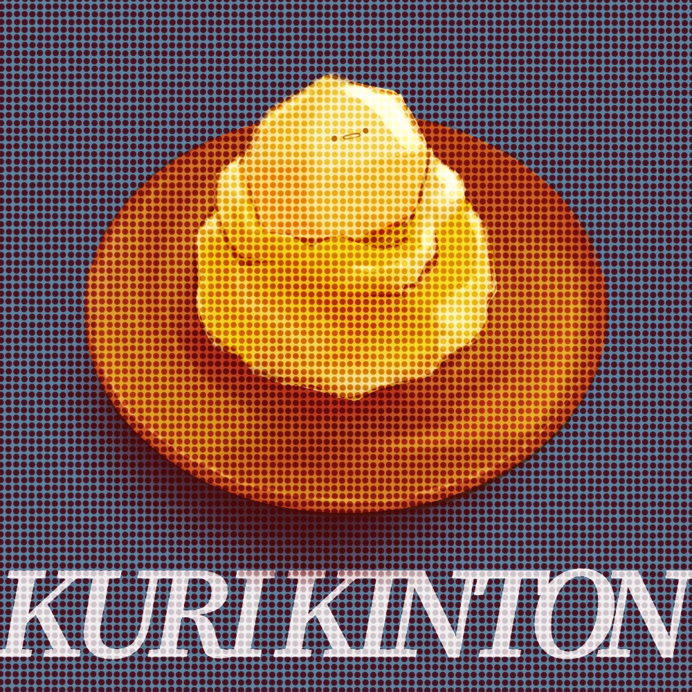 Anna デザイナー イラストレーター ぴよきんとん おせち料理に入っている栗きんとん 金運上昇を願う縁起物です 栗きんとん 正月イラスト ゆるい絵 ゆるいイラスト ゆるキャラ Illustration 鳥好き 鳥イラスト イラスト イラストレーション