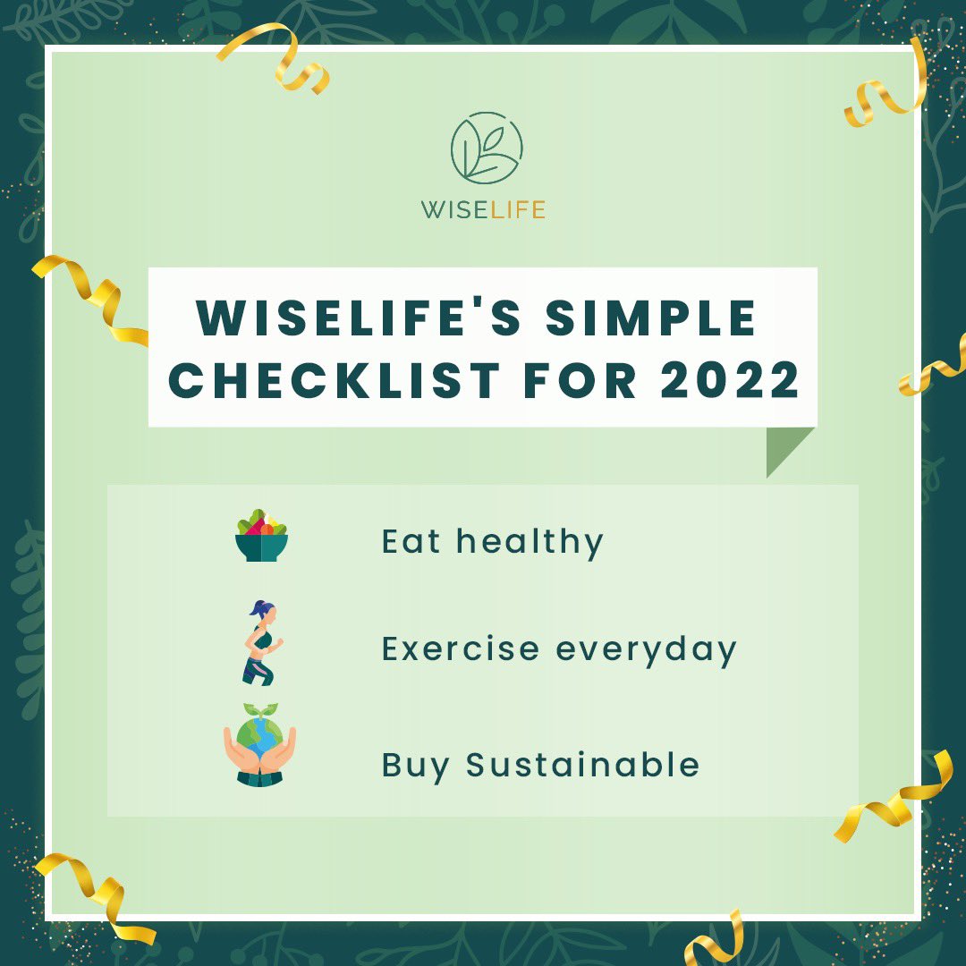 WiselifeIndia's tweet photo. WiseLife ‘s mantra for 2022✨
- Eat Healthy 
- Exercise everyday 
- Buy sustainable 

Yes!! That’s what we’re thriving for 🤩
.
.
#WiseLife #livethewiselife #buysustainable #gogreen #eathealthy #healthyeating #healthyliving #yoga #yogainspiration #yogapractice #yogainspiration https://t.co/lIs1muPmpk