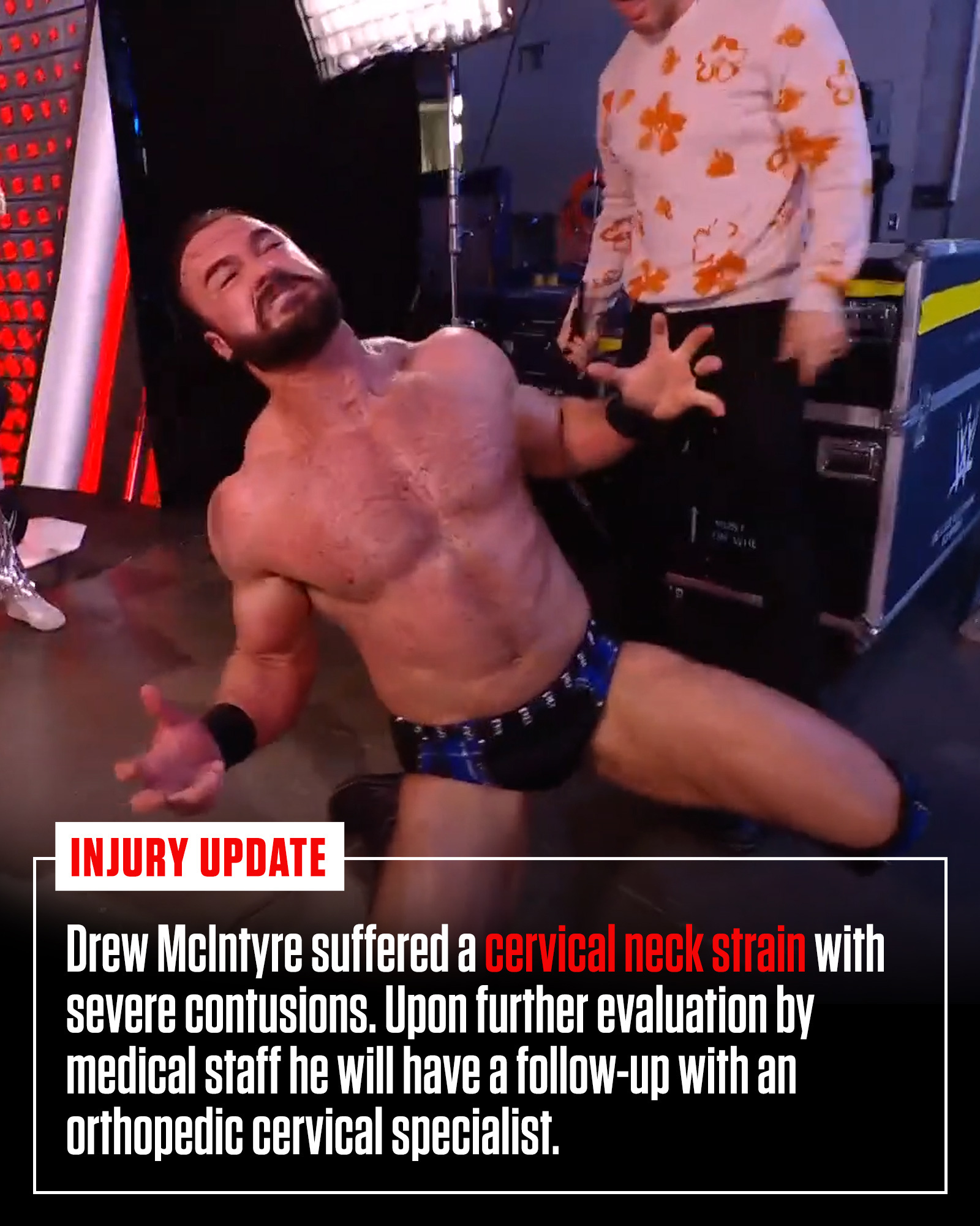 WWE Smackdown: Drew McIntyre Suffering From Legit Neck Injury 1