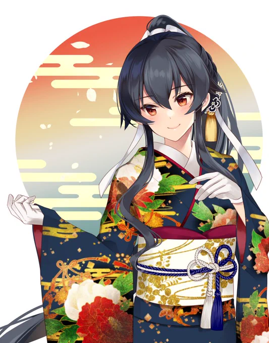晴れ着矢矧。
あけましておめでとうございます 