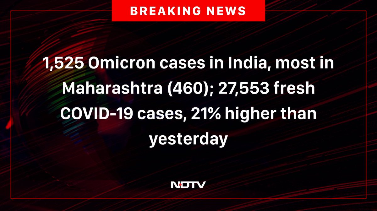 ndtv's tweet photo. #Omicron https://t.co/YZK889r6BF