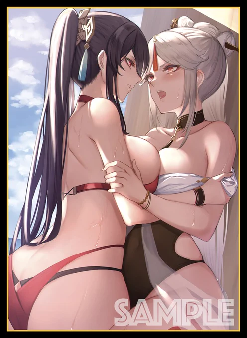 SC2022winter/エアこみトレ 新作発表③
北凝 &amp; 雷裟羅 の スリーブ や プレイマット になります!
イラストレーターは Pナツ(@ntk_716) 様です。 
