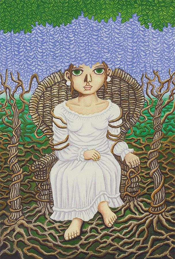 直筆絵画 原マスミ「女性/祈り」豪華(四つ切り) 直筆絵画 原マスミ「女性/祈り」豪華(四つ切り)