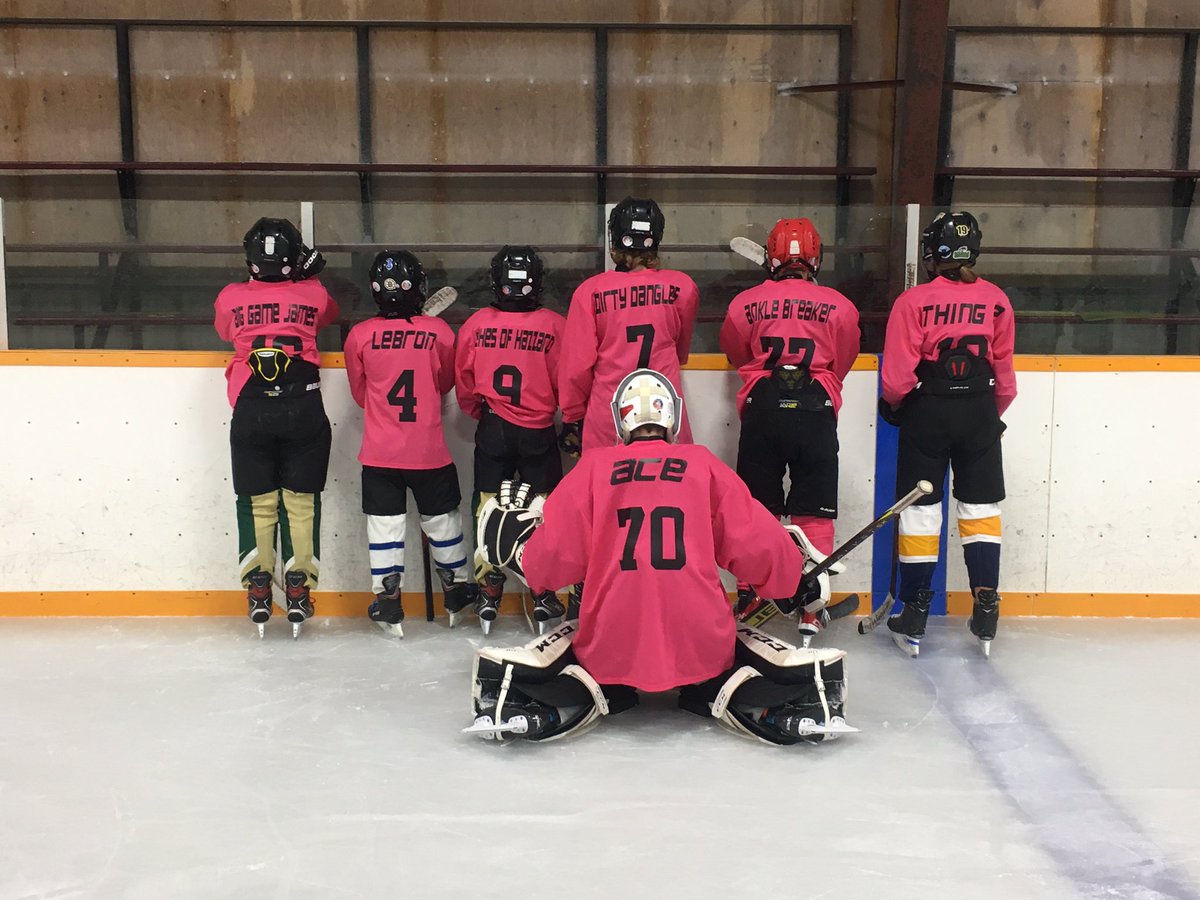 Awesome day of hockey for these kids. Thanks <a href="/offsidecanada/">Offside Apparel</a> for building the jerseys (and supplying the goalie)