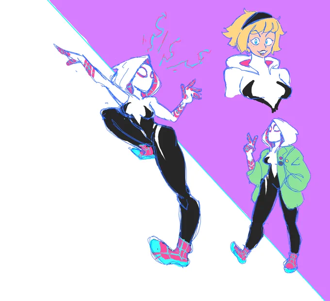 Some Spider-heroes! #myart #SpiderMan 