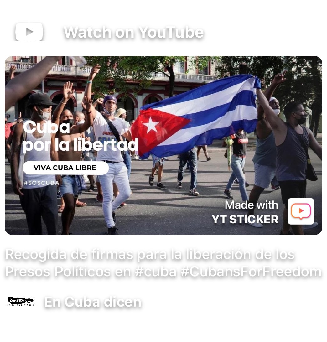 Gretell_Salermo's tweet photo. Recogida de firmas para la liberación de los Presos Políticos en #cuba #CubansForFreedom
https://t.co/bVAiIz1Z2v https://t.co/nPm6mBA1fo