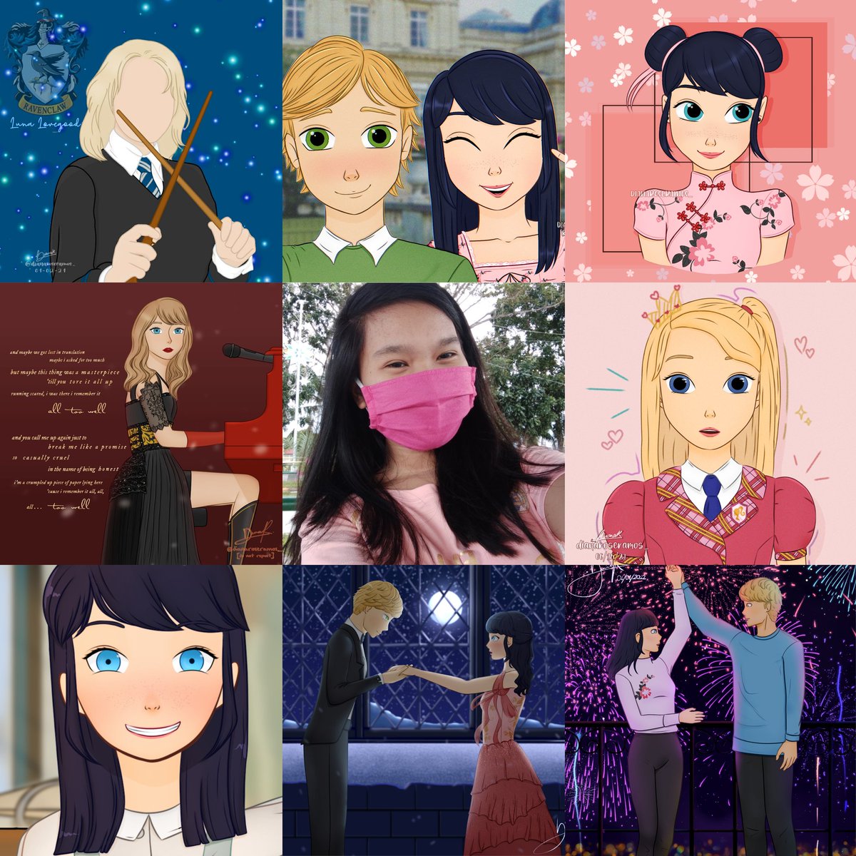 dianacutsie's tweet photo. Time to join #artvsartist2021 with my favourite works from January to December 2021!

#artvsartist #illustration #illustagram #miraculousladybug https://t.co/WrrC5mSFdj