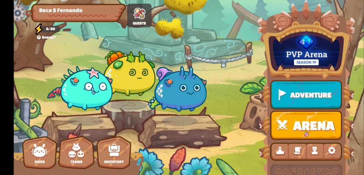 Ferasap1's tweet image. Equipo nuevo.... aun jugando las daily en aventura.... y ya casi fin de temporada 🤔🤔 será que se llega a las 1500? 🤔🤔
#AxieInfinity #TeamTerminator #axieteam #newtermi