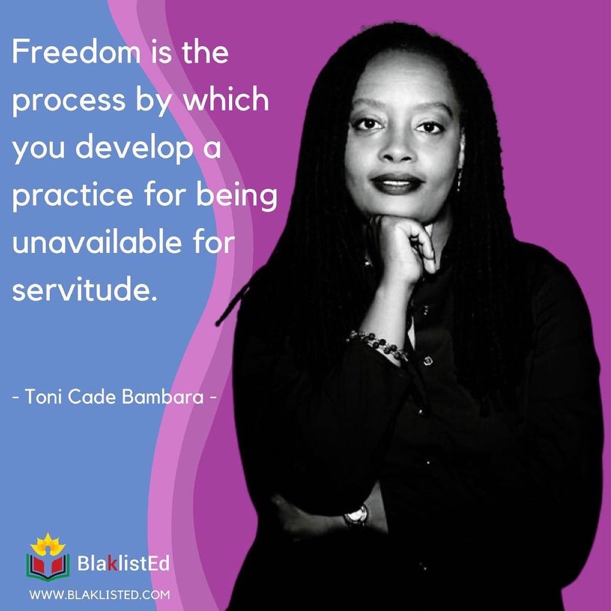 Get key ideas from bestselling books in 15-minute audio formats. 📚🎧 Download Free &amp; Subscribe, today at blaklisted.com

#tonicadebambara #blaklistedapp #civilrights #activist #writer #teacher #filmmaker #author #shortstories #stories #garveyite #muslim #panafricanist