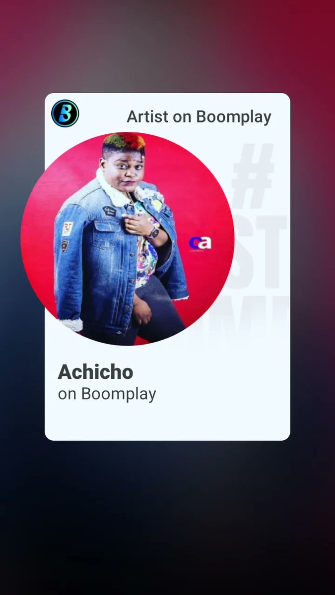 AchichoS's tweet photo. https://t.co/dSjyhal53r

FOLLOW ME ON BOOMPLAY🔥🔥 https://t.co/4PVJOMdrFb