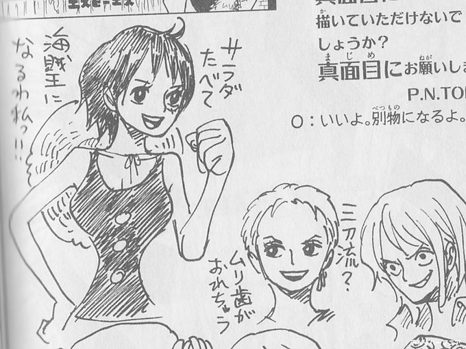 @kouka914 実は尾田栄一郎先生が公式で女体化描いてます😻 