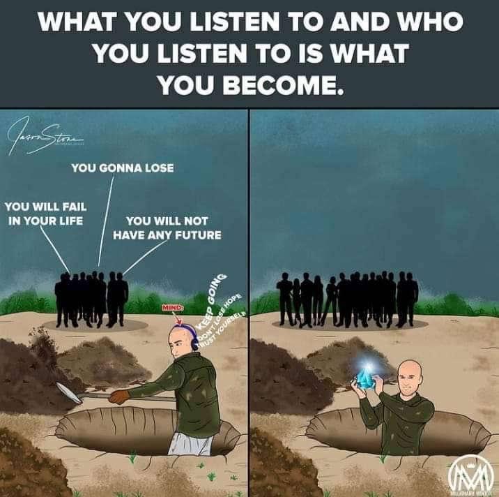 MKharizz's tweet photo. "Stop listening to the opinions of others.

Be very selective with your surroundings and stay away to those who doubts you".👌💯 https://t.co/7qq0BWfAZd