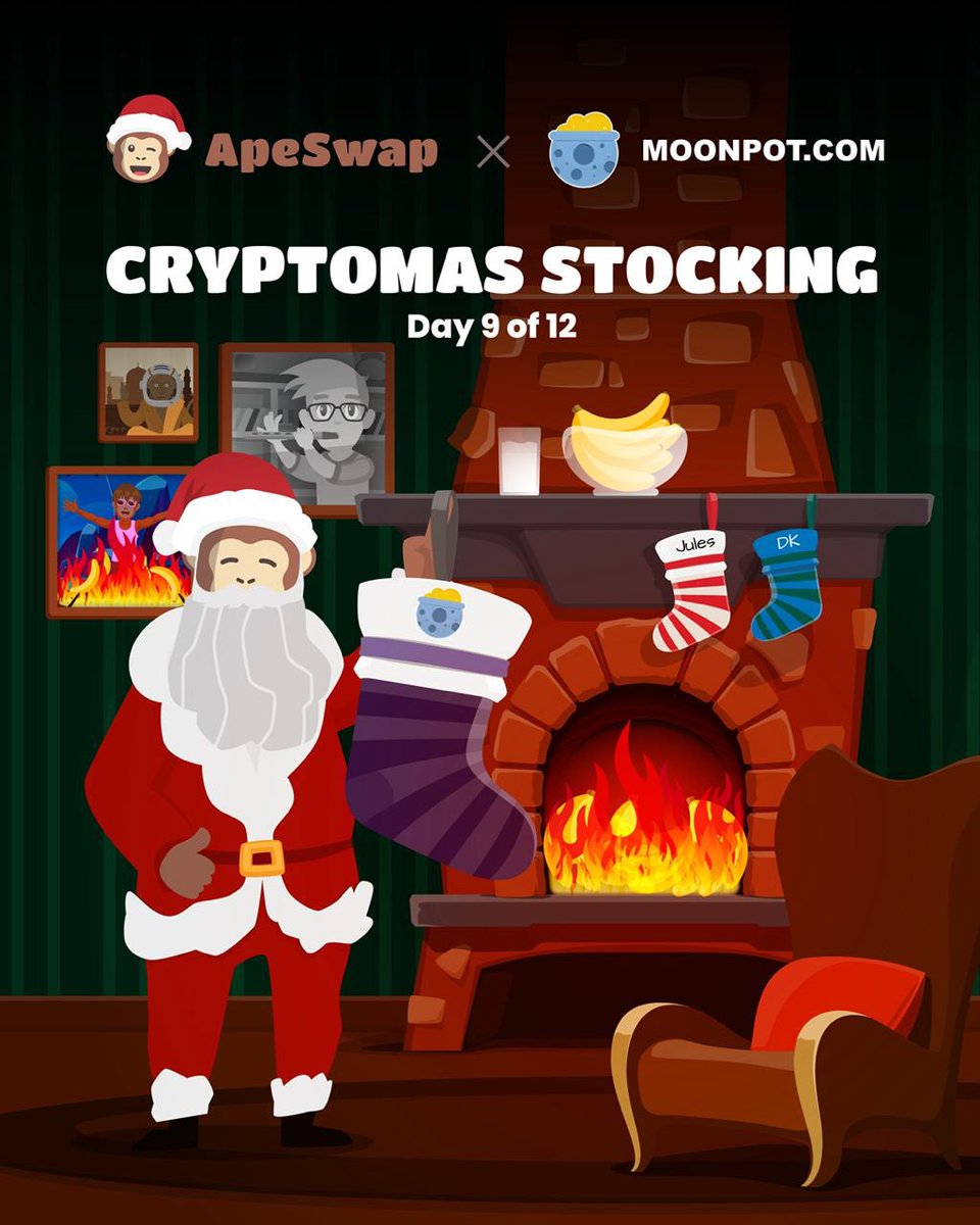 moonpotdotcom's tweet photo. 🍌 Cryptomas Giveaway 🍌

Win an Agility @ziggyverse NFT

🍀 Like &amp; Retweet
🍀 Follow @moonpotdotcom &amp; @ape_swap 
🍀 Follow @ziggyverse &amp; @moonpotziggy 

Comment below a screenshot of your odds in any Moonpot on https://t.co/mwFW3VB7M7

3 winners, let’s see those odds 👇 https://t.co/dEAqUS1OMv