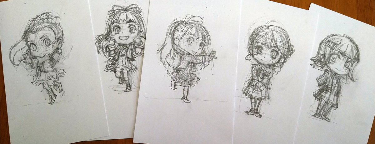 少しずつ増えていく。
ちょっとずつ感覚思い出してきた。
#下描きだけは増えている 