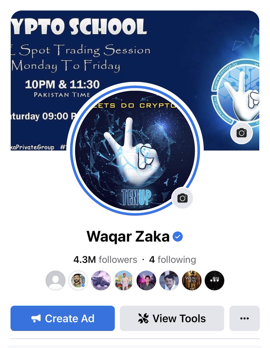 4.3 Million crypto lovers now joined , Crypto family we are the biggest active crypto facebook page , thank you for supporting , to join Fb.com/waqarzaka