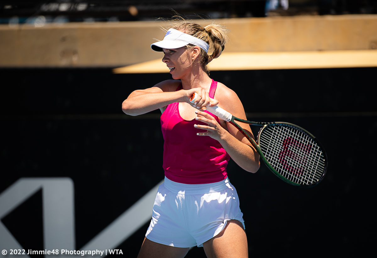 JJlovesTennis's tweet photo. .@katiecboulter on her way to the first win of the 2022 season in Adelaide https://t.co/9reY0MRaOg