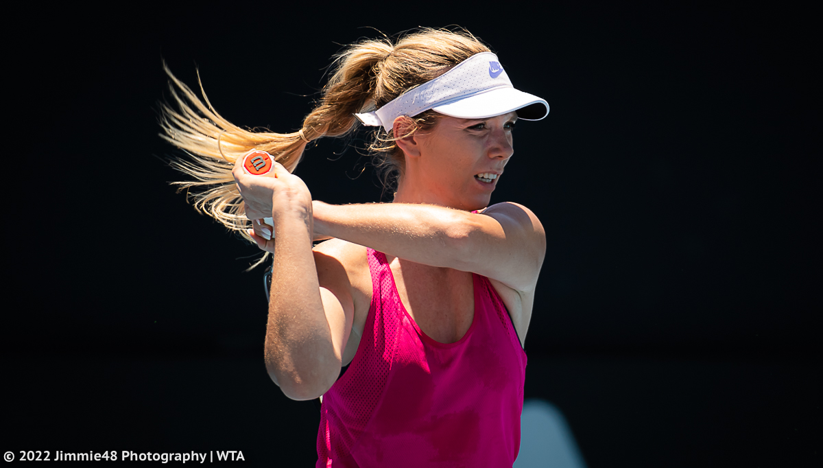 JJlovesTennis's tweet photo. .@katiecboulter on her way to the first win of the 2022 season in Adelaide https://t.co/9reY0MRaOg
