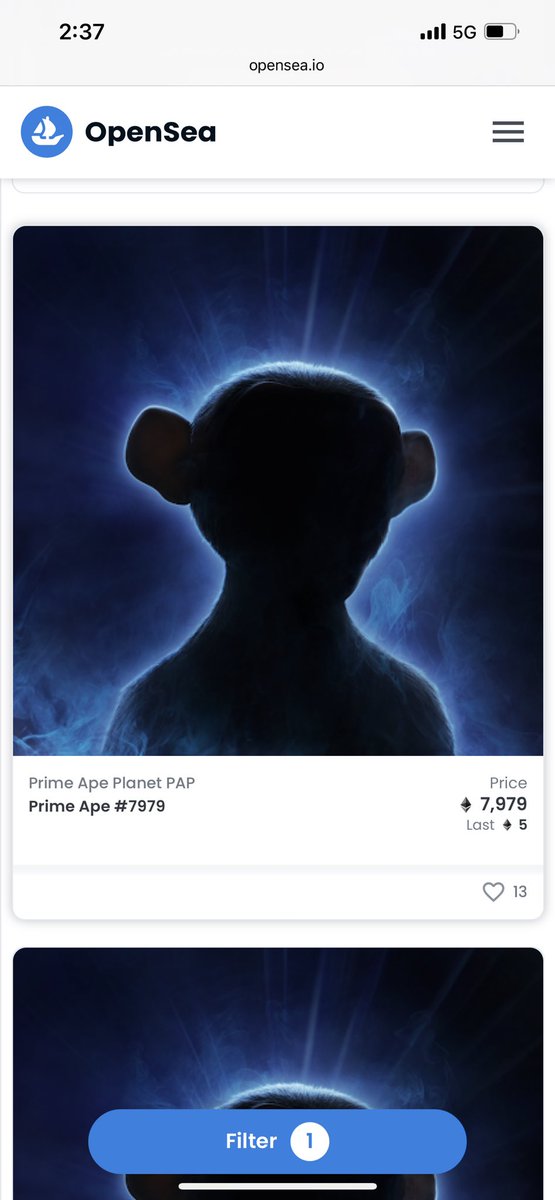 nabil_alhashimi's tweet photo. I got a question , why would someone pay double the floor price for Ape#7979
@PrimeApePlanet ? Do they have inside info that is number would be a legendary ? #PRIMEAPEPLANET https://t.co/q1if7Vfmxn