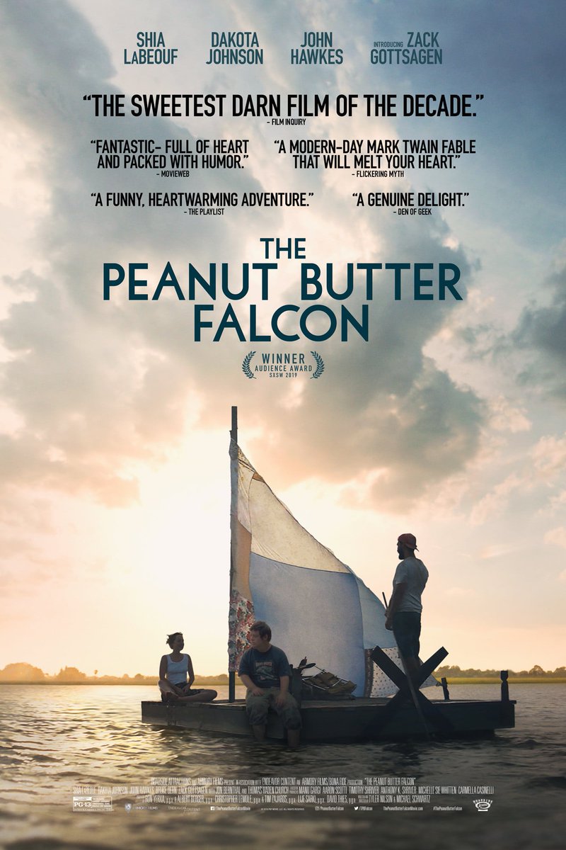 Just saw the Peanut butter Falcon,  like a modern day Huckleberry Finn. Really great movie featuring Shia LaBeouf https://t.co/71IEv0N3fU