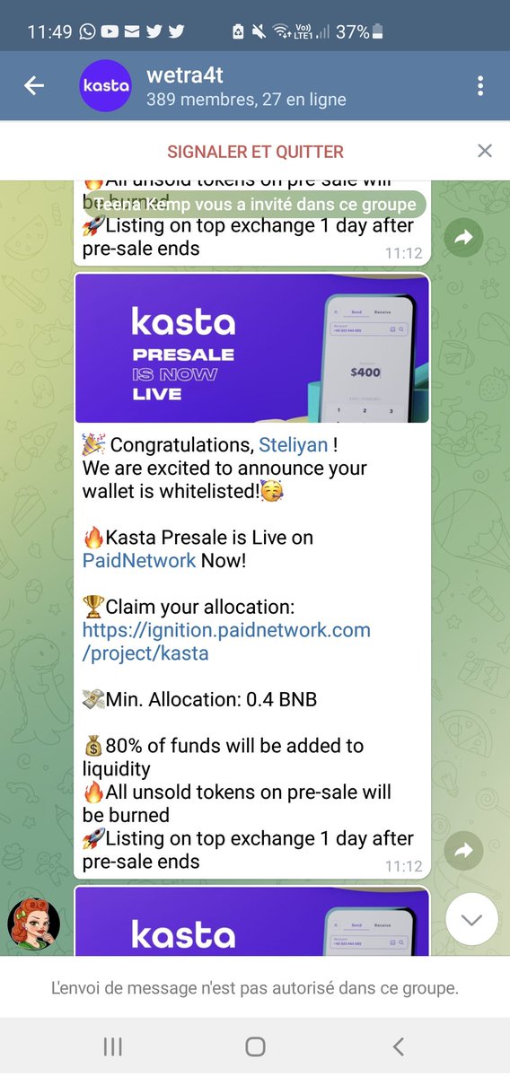 StevenRachedi's tweet photo. @carlmoon Heuu... is this à scam on telegram ?? https://t.co/UIKN3EeAxA