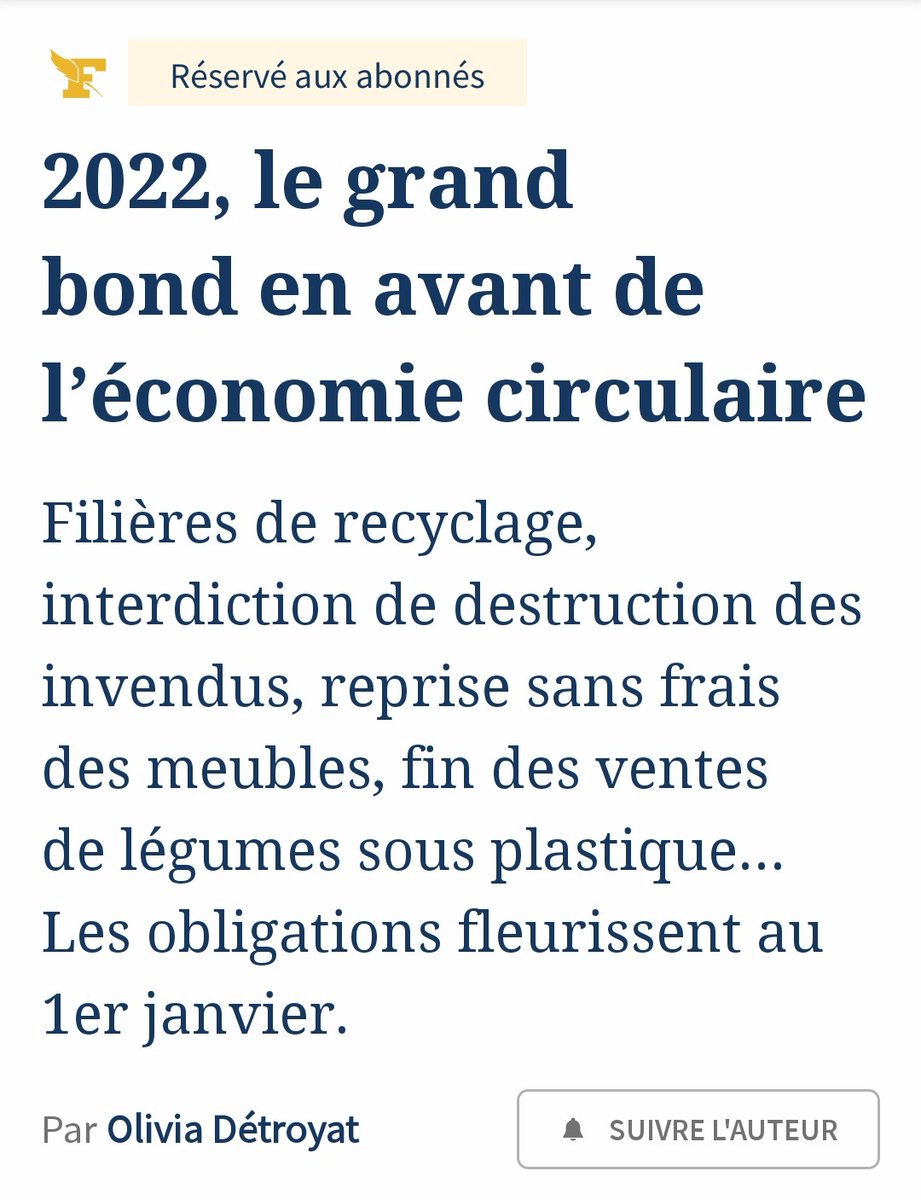 brunepoirson's tweet photo. "2022, le grand bond en avant de l'économie circulaire" @Le_Figaro https://t.co/SlJosVvhEj