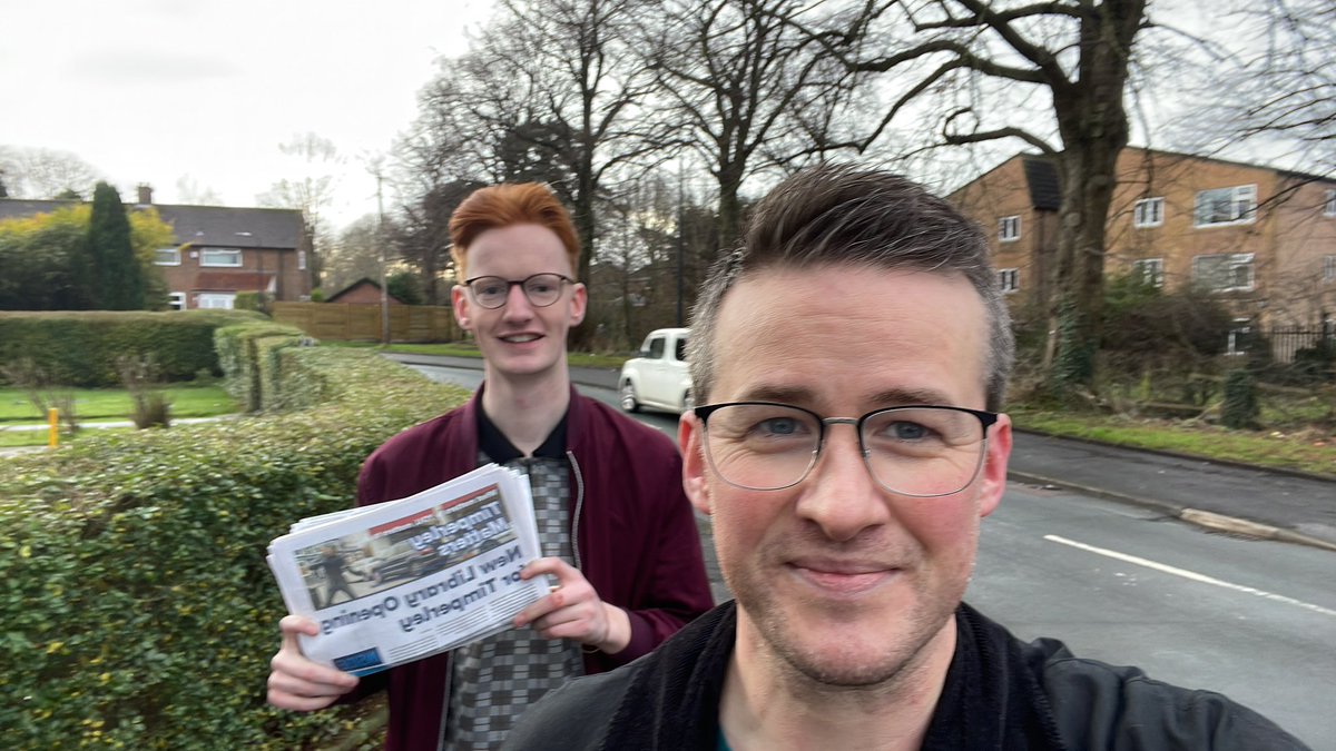 Kicking off the New Year delivering leaflets with the fabulous <a href="/tom_maxwell02/">Tom Maxwell</a>