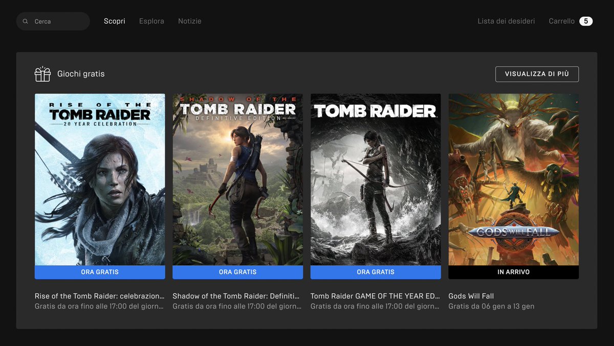 MrCrocchetto's tweet photo. A scopo informativo:

La trilogia di #TombRaider è gratis oggi su @EpicGames 💕🎮

Che aspettate? RUN! https://t.co/Ysqp0yXSTC