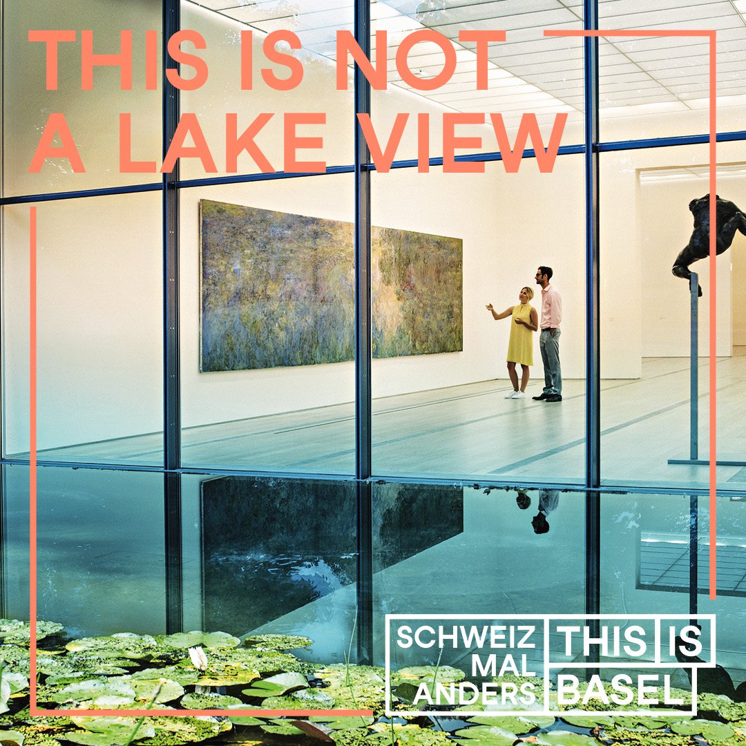 This is not a lake view🌊 Fascinating art and architecture in perfect harmony with the stunning scenery. Swiss but different. This is Basel. basel.com #thisisbasel @Fond_Beyeler