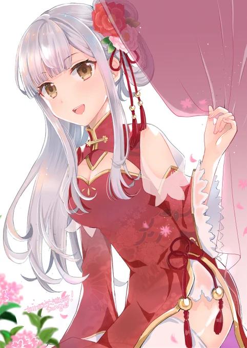 skeb納品しました。チャイナ服の叶星様～ありがとうございました 