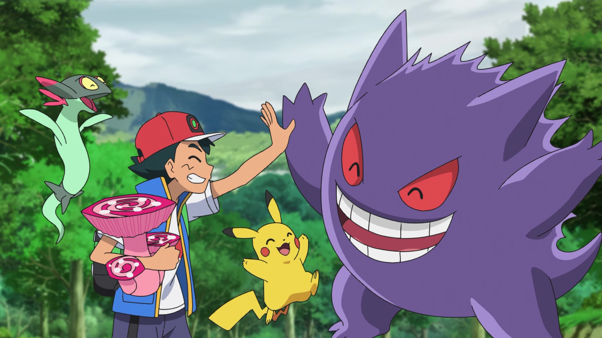 アニメ ポケットモンスター 公式 アニポケ 第92話では サトシの ゲンガー が ダイキノコをゲットして ダイスープを飲んで キョダイマックス これでサトシと一緒にもっと強くなれるね 頑張るゲンガーの様子は 1 14 金 までこちらで見られますよ