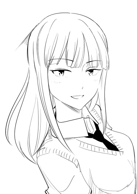 なんか整った顔描きたいな…というときに発生する加藤明日香さん 