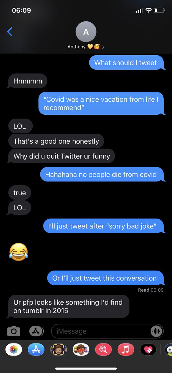 BumbleBreeW's tweet photo. Covid comedy https://t.co/Yxgaqzzhp4