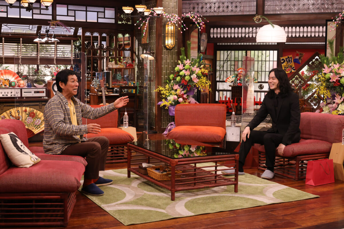 unleashthegeek's tweet photo. Asked about his newly married life with Komatsu Nana on 'Sanma no Manma Shinshun SP', Suda Masaki remarked on how moved he was that they could just go somewhere, like to the neighbourhood set meal restaurant, normally. https://t.co/KUjM38wG49