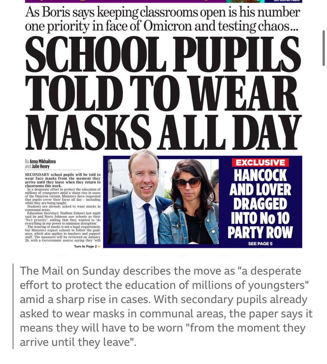 smithsmm's tweet photo. Yet again the @educationgovuk has announced changes to school guidance in the press. What a lovely Sunday morning present. 

However,  primary schools as absolutely none of it applies to you apart from potentially the Air-filter lottery...As you were! https://t.co/csABSpbFUF