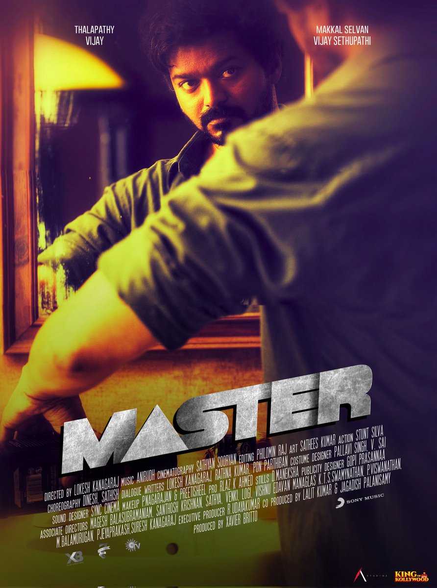 Astudiosno1's tweet photo. Master customised poster!
PC : @m_gajan @kingofkwood @10stonesstudios @Kettavan_Freak
#Master #Beast #BeastFromApril #BeastFirstSingle #BeastUpdate 
Visit https://t.co/qY9ayccqta https://t.co/QPSO7SAR1S