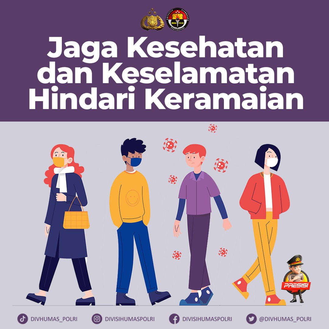 HumasPoldaJatim's tweet photo. Dalam menjaga kesehatan dari bahaya Covid-19, mari tetap patuhi protokol kesehatan di manapun berada.

#AktifPeduliLindungi
Tetap Waspada Omicron https://t.co/1i9MktOt9p