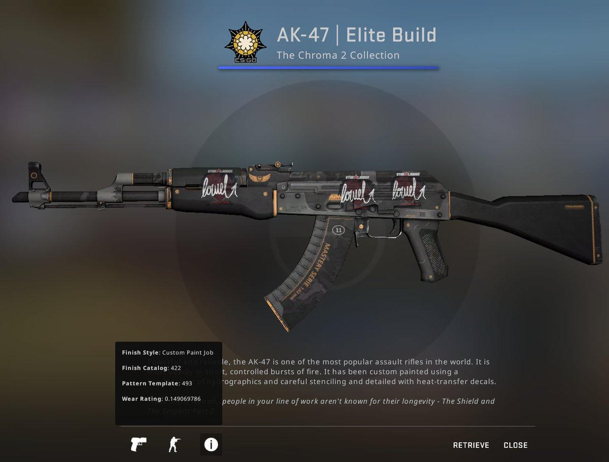 ecneris's tweet photo. AK-47 | Elite Build MW GIVEAWAY!

✅RT
✅Follow @ecneris (with notif on)

✅TAG 2 friends

Rolling in 72h (05.01.2022) https://t.co/8dbpqjwzmM